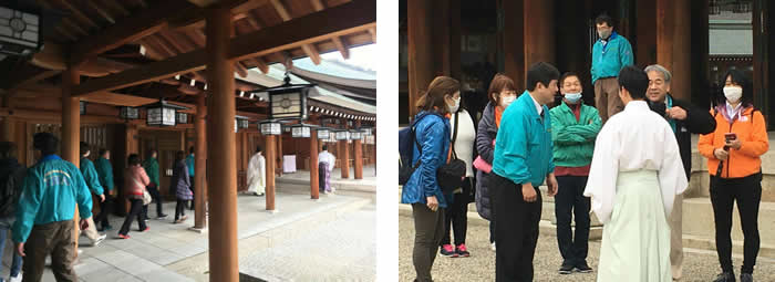 橿原神宮（奈良県）にてボランティア活動