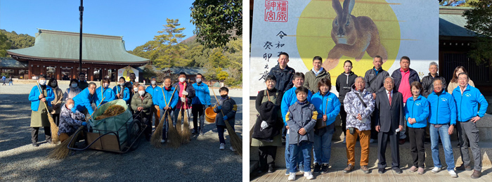 2023年　福祉の日 橿原神宮　清掃ボランティア
